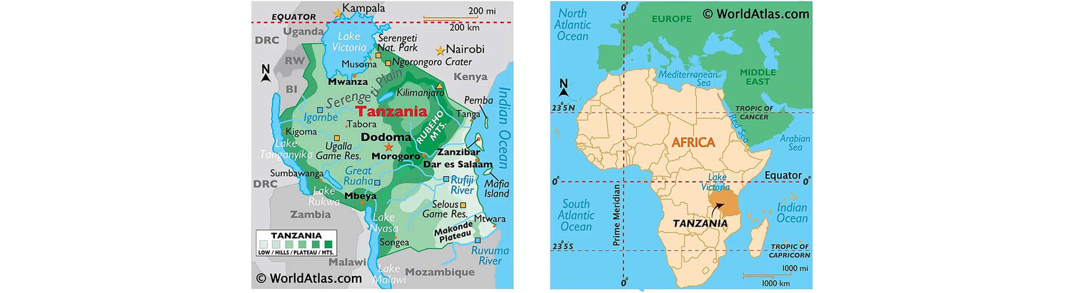 Maps of Tanzania