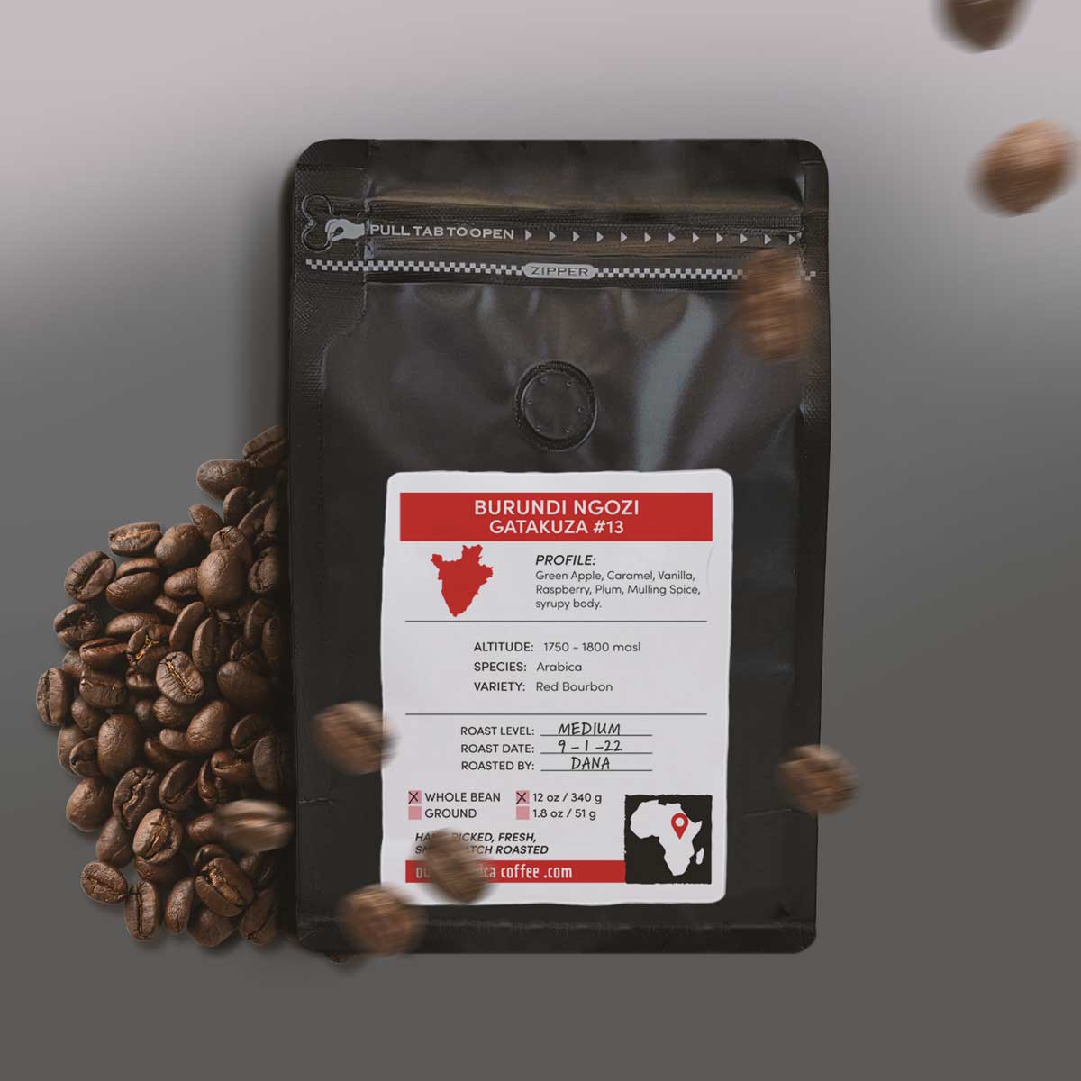 Burundi Ngozi Gatakuza #13 - Black Premium 12 ounce Bag